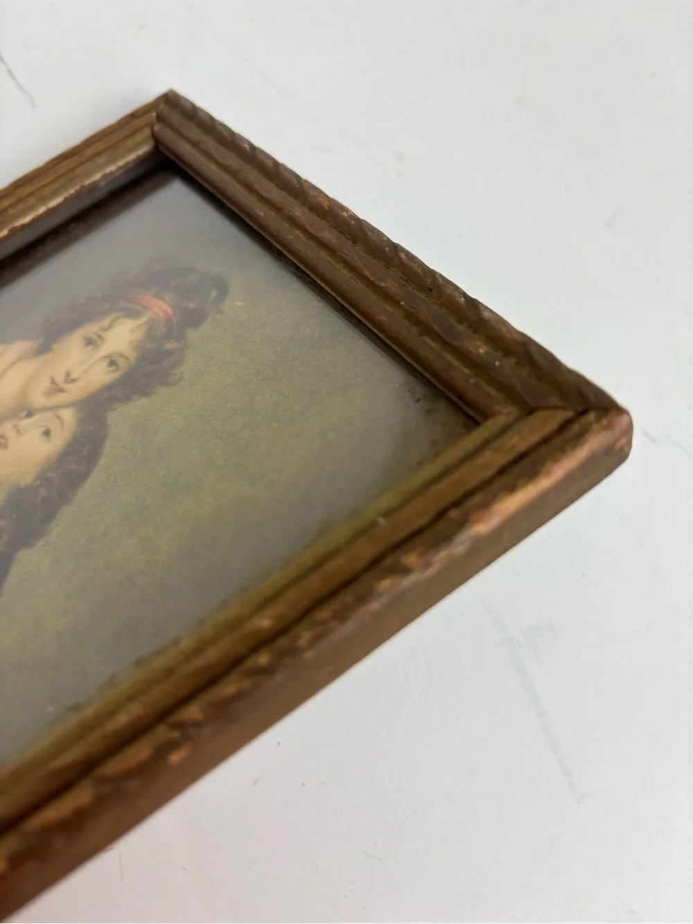 VTG Elizabeth Vigee Le Bruno’s “self-portrait with her Daughter”print-wood frame